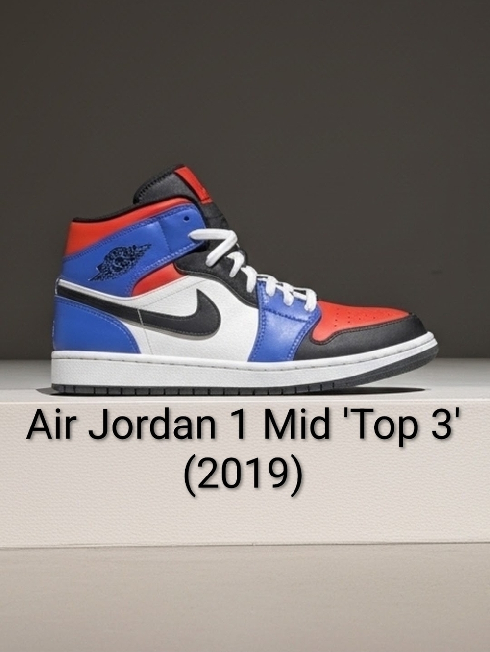 Air Jordan 1 Mid 'Top 3' (2019) Mens 12 EUC